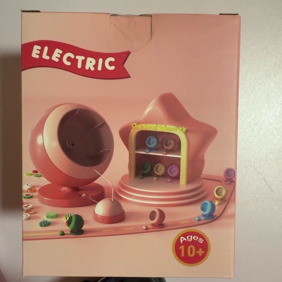 Pink Craft Box with clay bead spinner for bracelets or jewelry, beads and charms - Picture 2 of 6